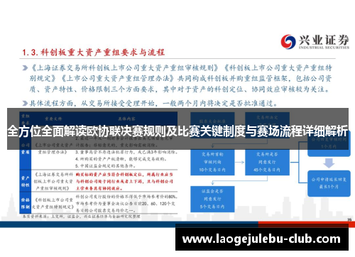 全方位全面解读欧协联决赛规则及比赛关键制度与赛场流程详细解析
